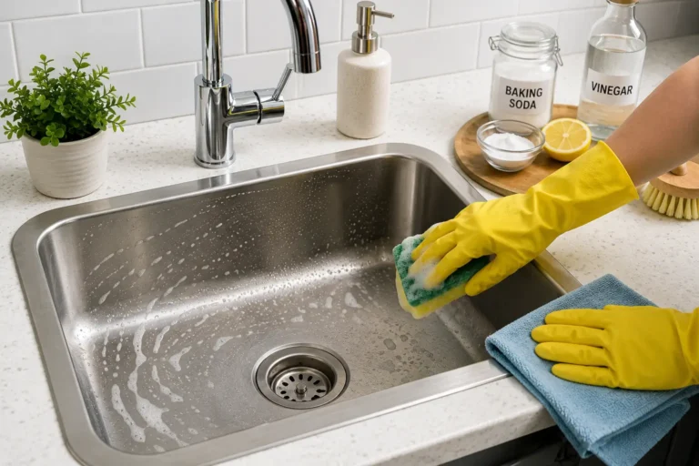 How to Clean a Kitchen Sink: Easy Steps for a Fresh, Spotless Sink Kitchen Sink